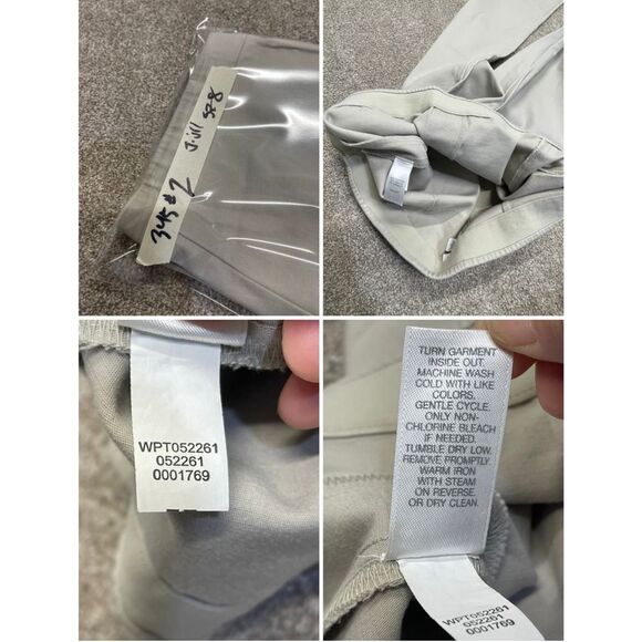 J. Jill womens essential slim ankle pants sz 8 cream stretch casual trouser - Picture 10 of 12